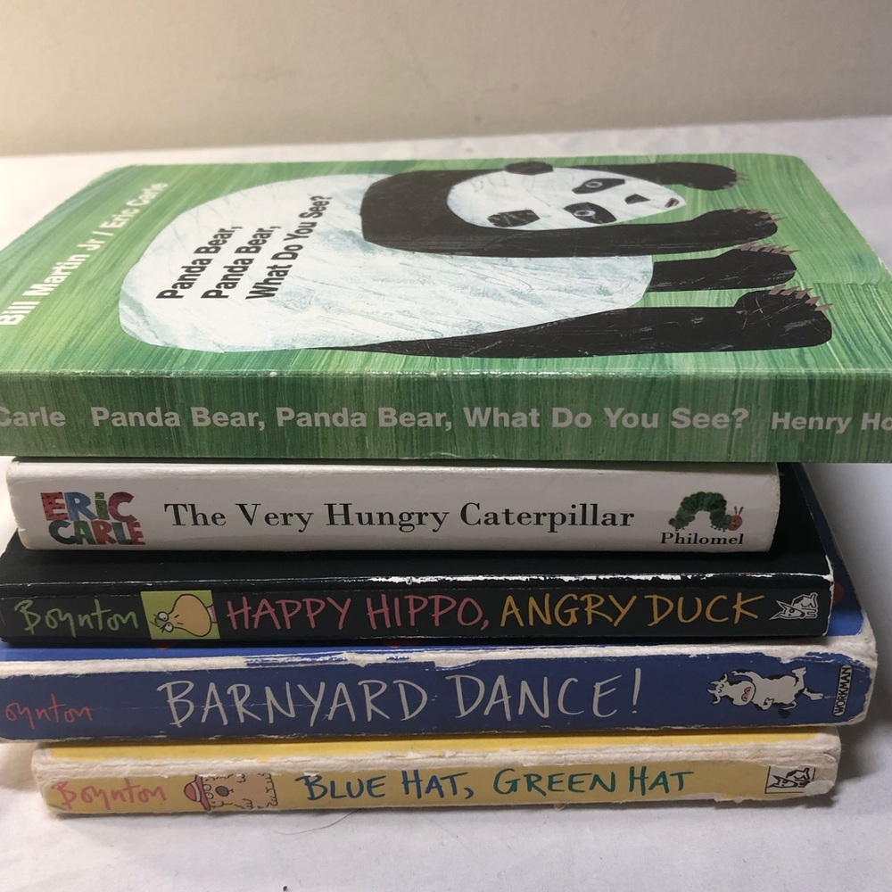Sandra Boynton & Eric Carle board books hungry caterpillar, barnyard dance +